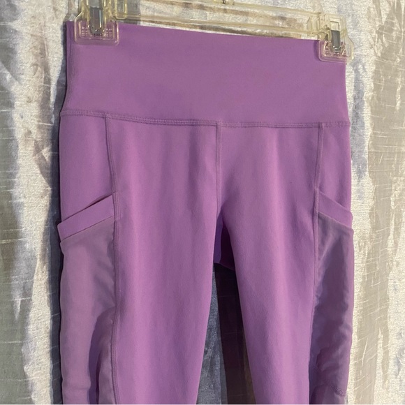 Fabletics SZ XS, 7/8 leggings,Power Hold, high waisted, 3 pockets, GUC, mesh - Picture 13 of 16